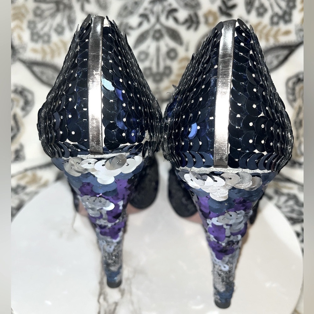 Miu Miu Sequin Embellishments Round Toepumpsheels… - image 2